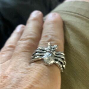 Silver Spider Ring